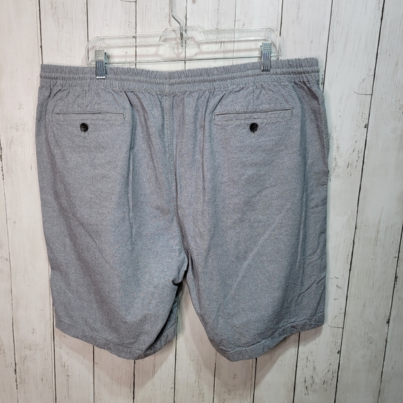 Nordstrom Men's Slim Fit Blue Cotton Shorts Elastic Waist Drawstring Size XL. - Picture 4 of 7